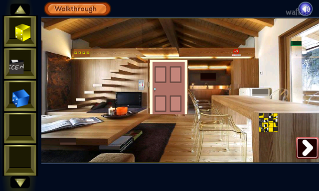 GFG 우든 하우스 인테리어 이스케이프 (Wooden House Interior Escape) 게임 화면 1