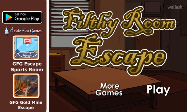 GFG 지저분한 방 탈출 (Filthy Room Escape) 게임 화면 1