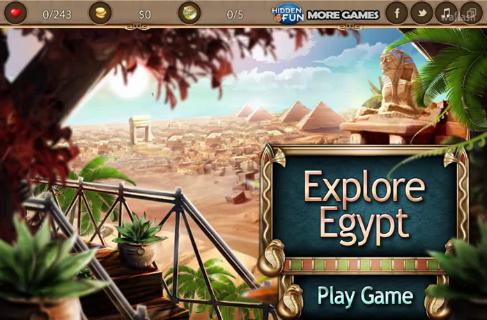 Hidden4Fun 숨은그림찾기 - Explore Egypt 게임 화면 1
