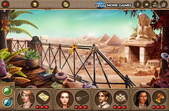 Hidden4Fun 숨은그림찾기 - Explore Egypt 게임 화면 2