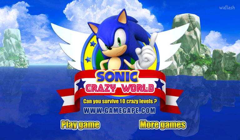 소닉 크레이지 월드 (Sonic Crazy World) 게임 화면 1