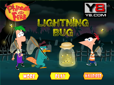 피니와 퍼브: 라이트닝 버그 (Phineas and Ferb: Lighting Bug) 게임 화면 1