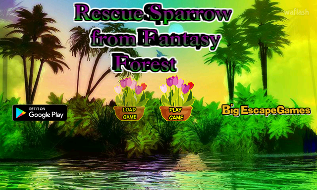 BIG 판타지 숲에서 참새 구출 (BIG Rescue Sparrow from Fantasy Forest) 게임 화면 1