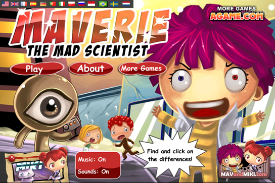 DifferenceGames 틀린그림찾기 - Maverie: The Mad Scientist 게임 화면 1