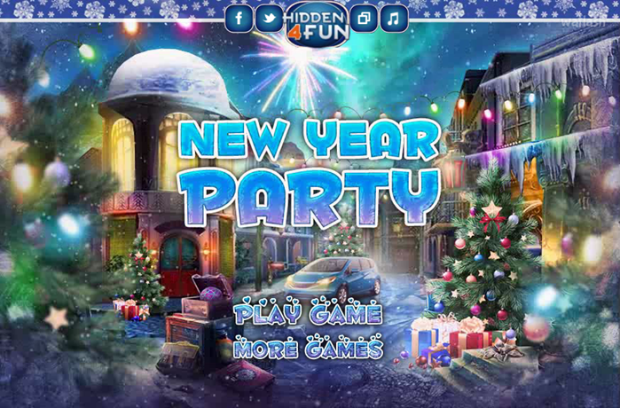 Hidden4Fun 숨은그림찾기 - New Year Party 게임 화면 1