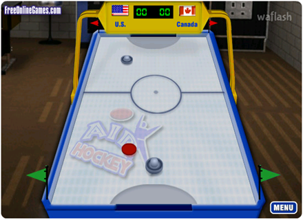 에어하키 (Air Hockey) 게임 화면 2