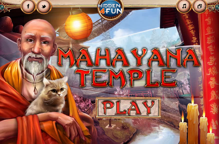 Hidden4Fun 숨은그림찾기 - Mahayana Temple 게임 화면 1