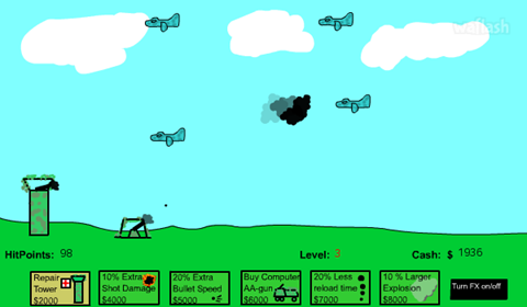 에어 디펜스 1 (Air Defense 1) 게임 화면 2