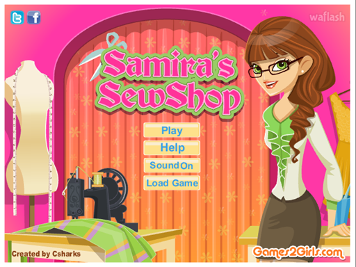사미라의 옷집 (Samira's Sew Shop) 게임 화면 1