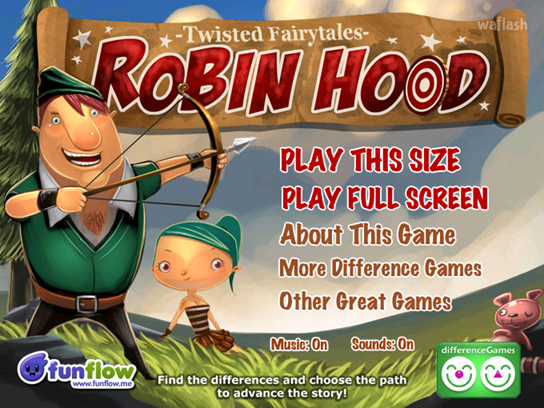 DifferenceGames 틀린그림찾기 - Robin Hood 게임 화면 1