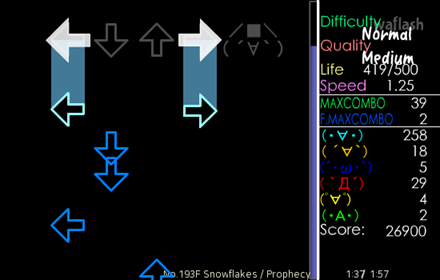 댄싱오니기리 DANCING☆ONIGIRI DOXF03 Aomiya Special 게임 화면 2