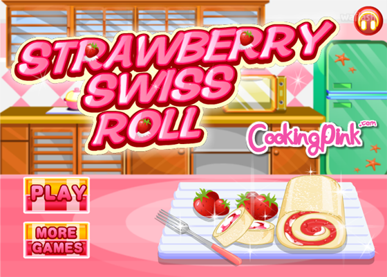 딸기 스위스 롤 (Strawberry Swiss Roll) 게임 화면 1