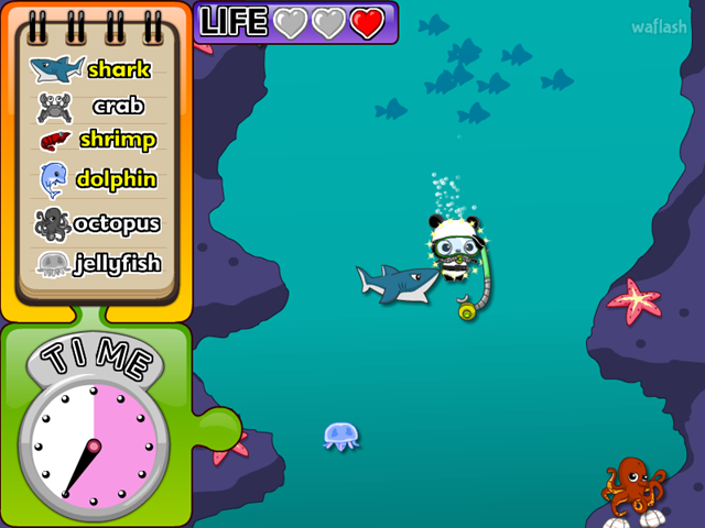 다음키즈짱 공룡게임 Sea Animal 게임 화면 1