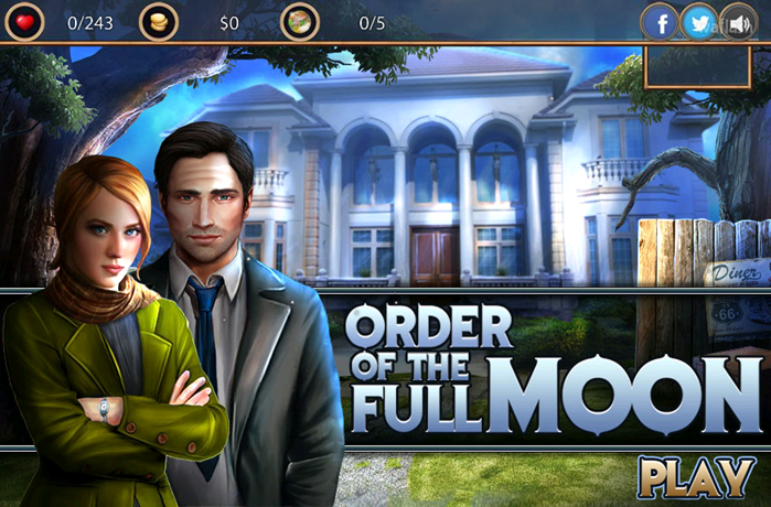 Hidden4Fun 숨은그림찾기 - Order of the Full Moon 게임 화면 1