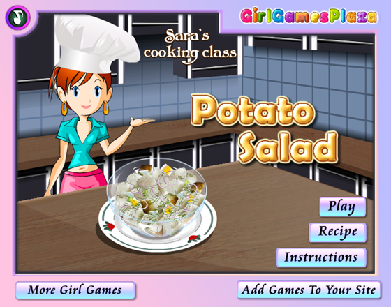 Sara's Cooking Class: Potato Salad 게임 화면 1