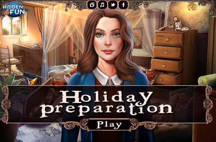 Hidden4Fun 숨은그림찾기 - Holiday Preparation 게임 화면 1