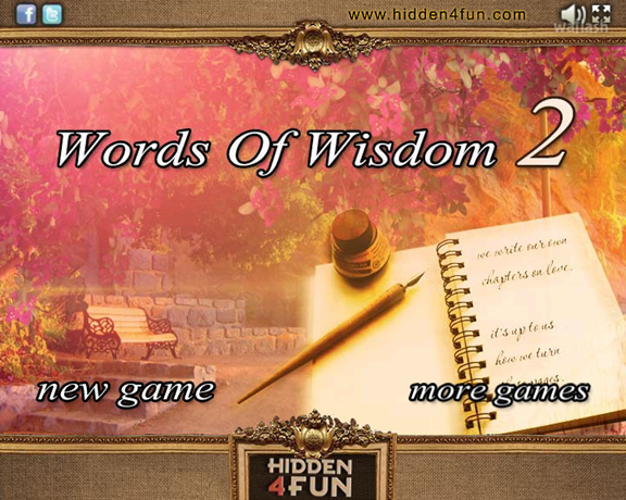 Hidden4Fun 숨은그림찾기 - Words of Wisdom 2 게임 화면 1