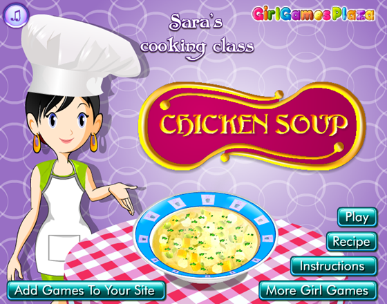Sara's Cooking Class: Chicken Soup 게임 화면 1
