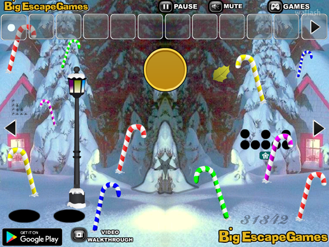 BIG 크리스마스 지팡이 사탕 숲 탈출 (BIG Christmas Candy Cane Forest Escape) 게임 화면 2