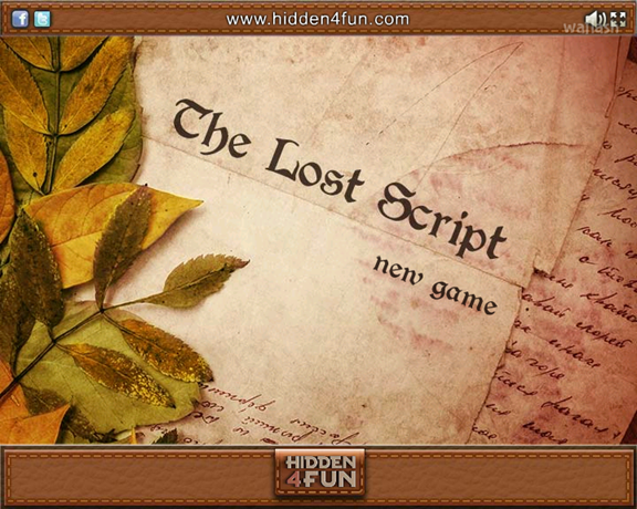 Hidden4Fun 숨은그림찾기 - The Lost Script 게임 화면 1