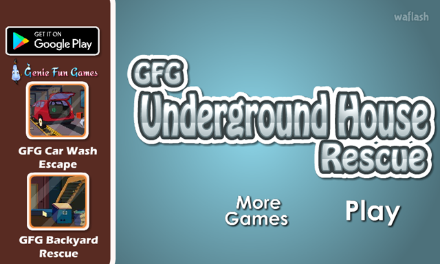 GFG 언더그라운드 하우스 레스큐 (GFG Underground House Rescue) 게임 화면 1