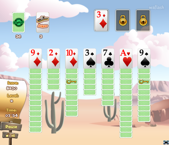 3키 솔리테어 (3 Keys Solitaire) 게임 화면 2