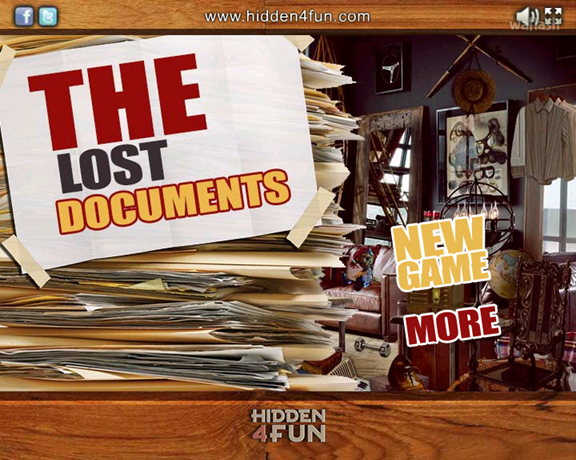 Hidden4Fun 숨은그림찾기 - The Lost Documents 게임 화면 1