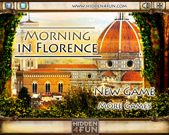 Hidden4Fun 숨은그림찾기 - Morning in Florence 게임 화면 1