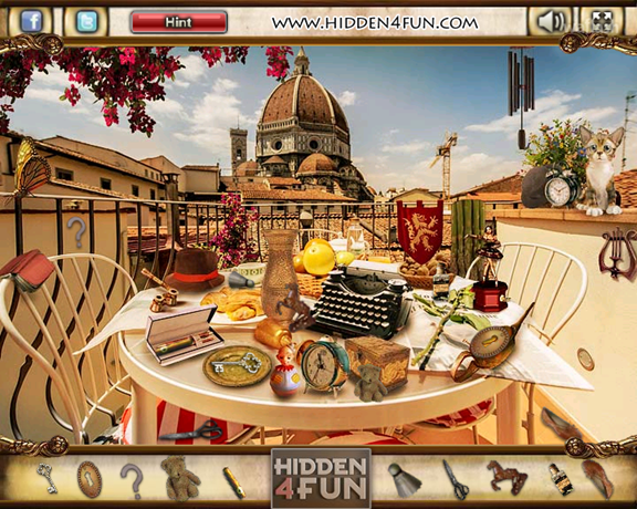 Hidden4Fun 숨은그림찾기 - Morning in Florence 게임 화면 2