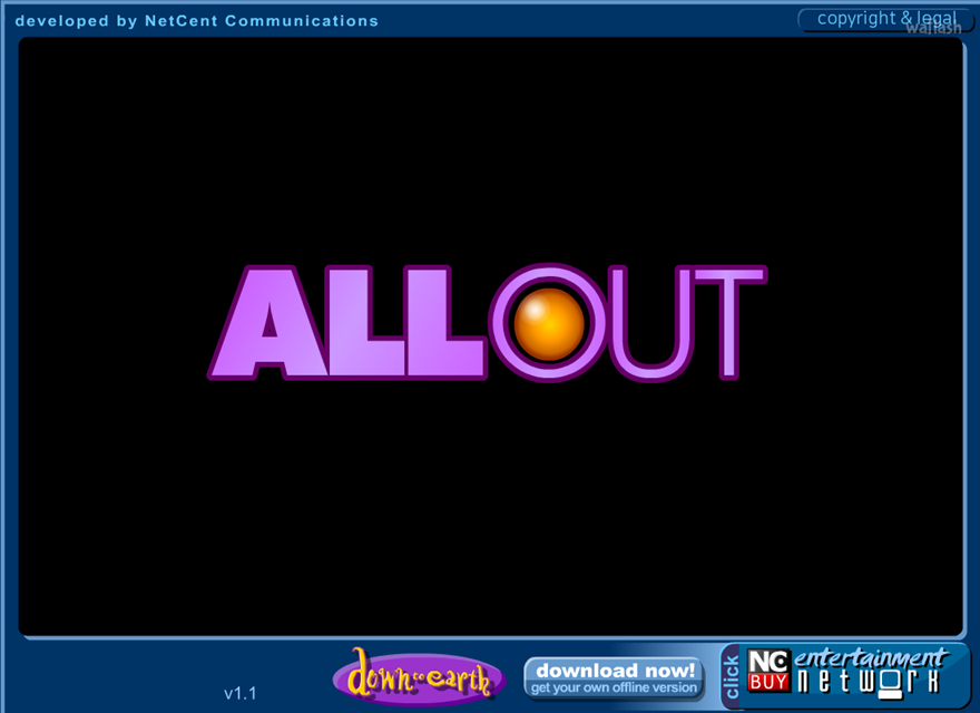 올아웃 (Allout) 게임 화면 1