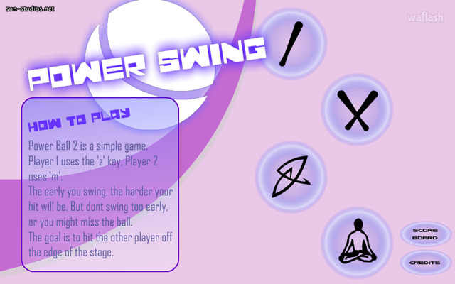 파워 스윙 (Power Swing) 게임 화면 1
