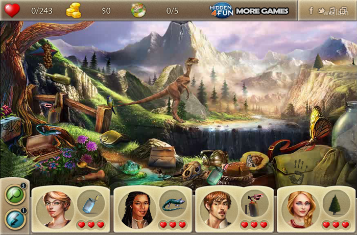 Hidden4Fun 숨은그림찾기 - Dinosaur Land 게임 화면 2