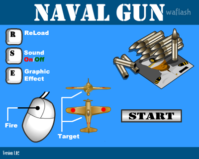 나발 건 (Naval Gun) 게임 화면 1