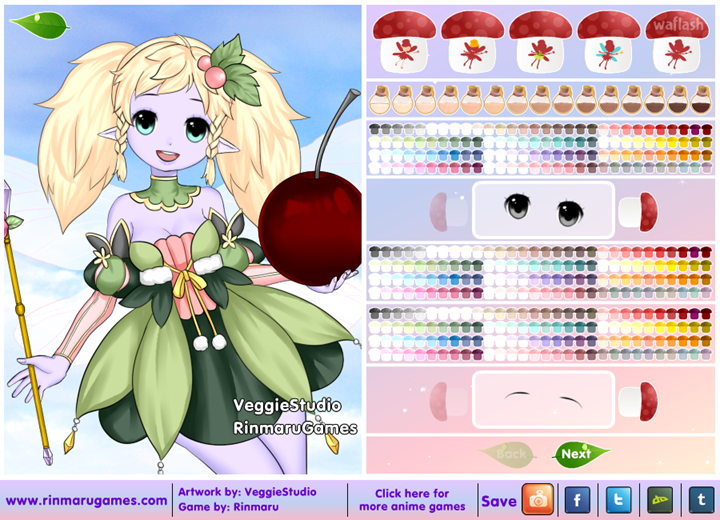 린마루게임즈 - 아니메 페어리 크리에이터 (Anime Fairy Creator) 게임 화면 1
