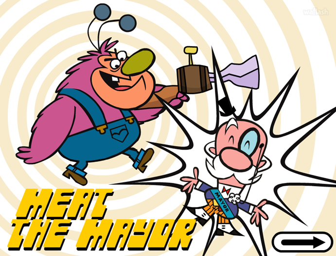 Powerpuff Girls: Meat the Mayor 게임 화면 1