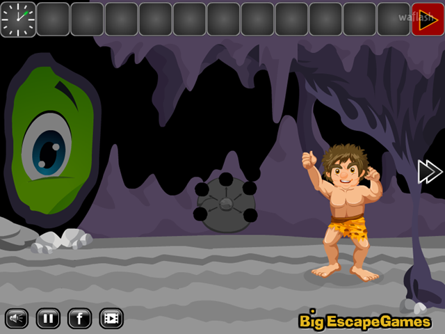 BIG 스톤 에이지 맨 이스케이프 (BIG Stone Age Man Escape) 게임 화면 1