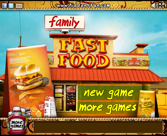Hidden4Fun 숨은그림찾기 - Family Fast Food 게임 화면 1