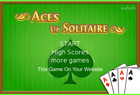 에이스 업 솔리테어 (Aces Up Solitaire) 게임 화면 1