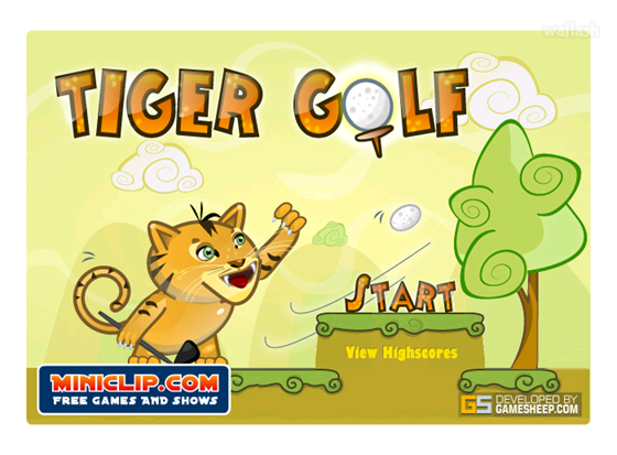 타이거 골프 (Tiger Golf) 게임 화면 1