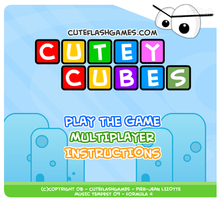 큐티 큐브 (Cutey Cubes) 게임 화면 1