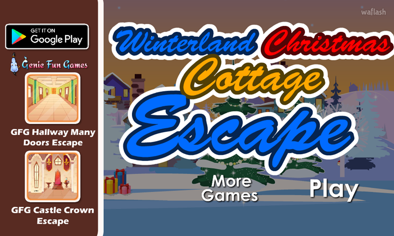 GFG 윈터랜드 크리스마스 코티지 이스케이프 (GFG Winterland Christmas Cottage Escape) 게임 화면 1