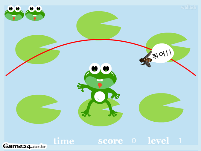 개구리 줄넘기 (Frog Jumping) 게임 화면 2