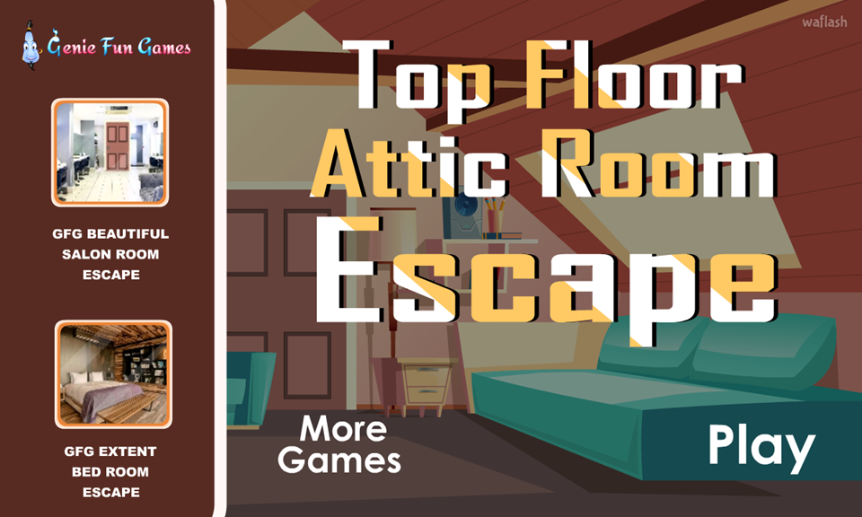 GFG 탑 플로어 애틱 룸 이스케이프 (GFG Top Floor Attic Room Escape) 게임 화면 1