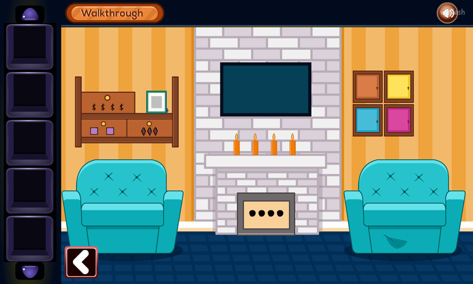 GFG 레트로 리빙 룸 이스케이프 (GFG Retro Living Room Escape) 게임 화면 2