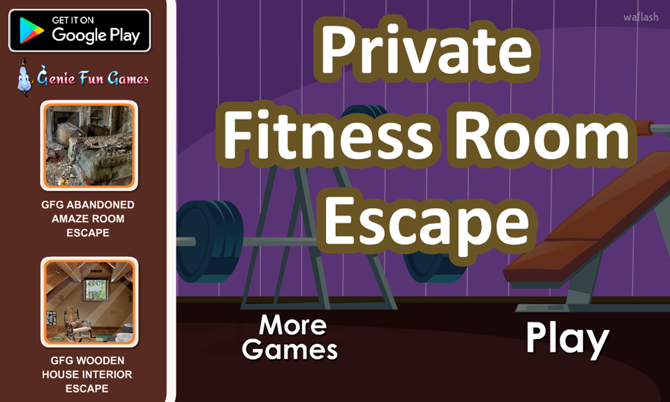 GFG 프라이빗 피트니스 룸 이스케이프 (GFG Private Fitness Room Escape) 게임 화면 1