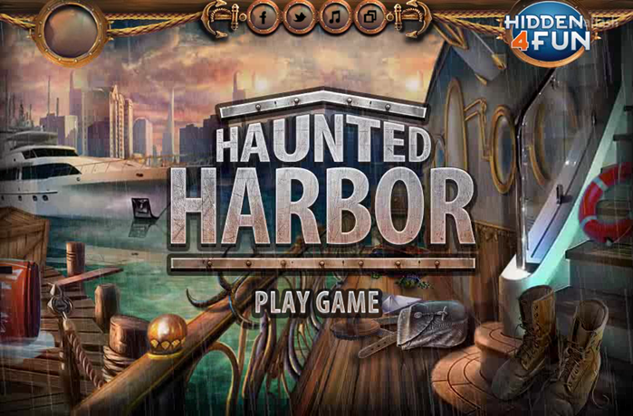 Hidden4Fun 숨은그림찾기 - Haunted Harbor 게임 화면 1