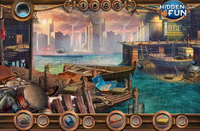 Hidden4Fun 숨은그림찾기 - Haunted Harbor 게임 화면 2