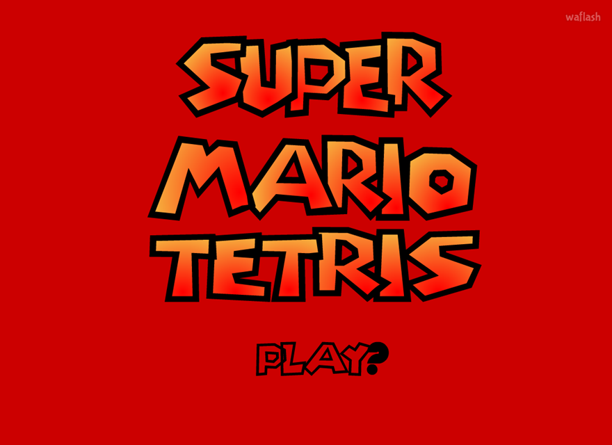 슈퍼마리오 테트리스 (Super Mario Tetris) 게임 화면 1