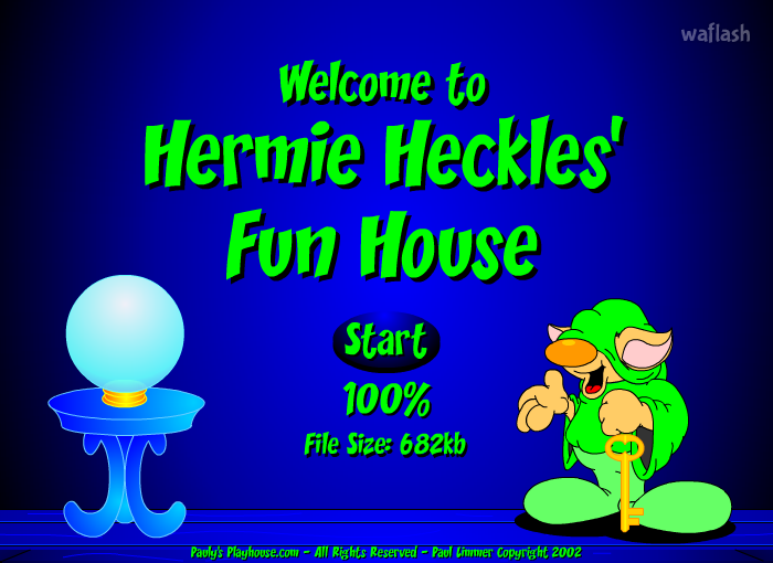 허미 헤클의 펀 하우스 Hermie Heckles' Fun House 게임 화면 1
