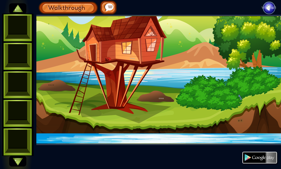 GFG 호숫가 나무집 탈출 (GFG Lake Side Tree House Escape) 게임 화면 1